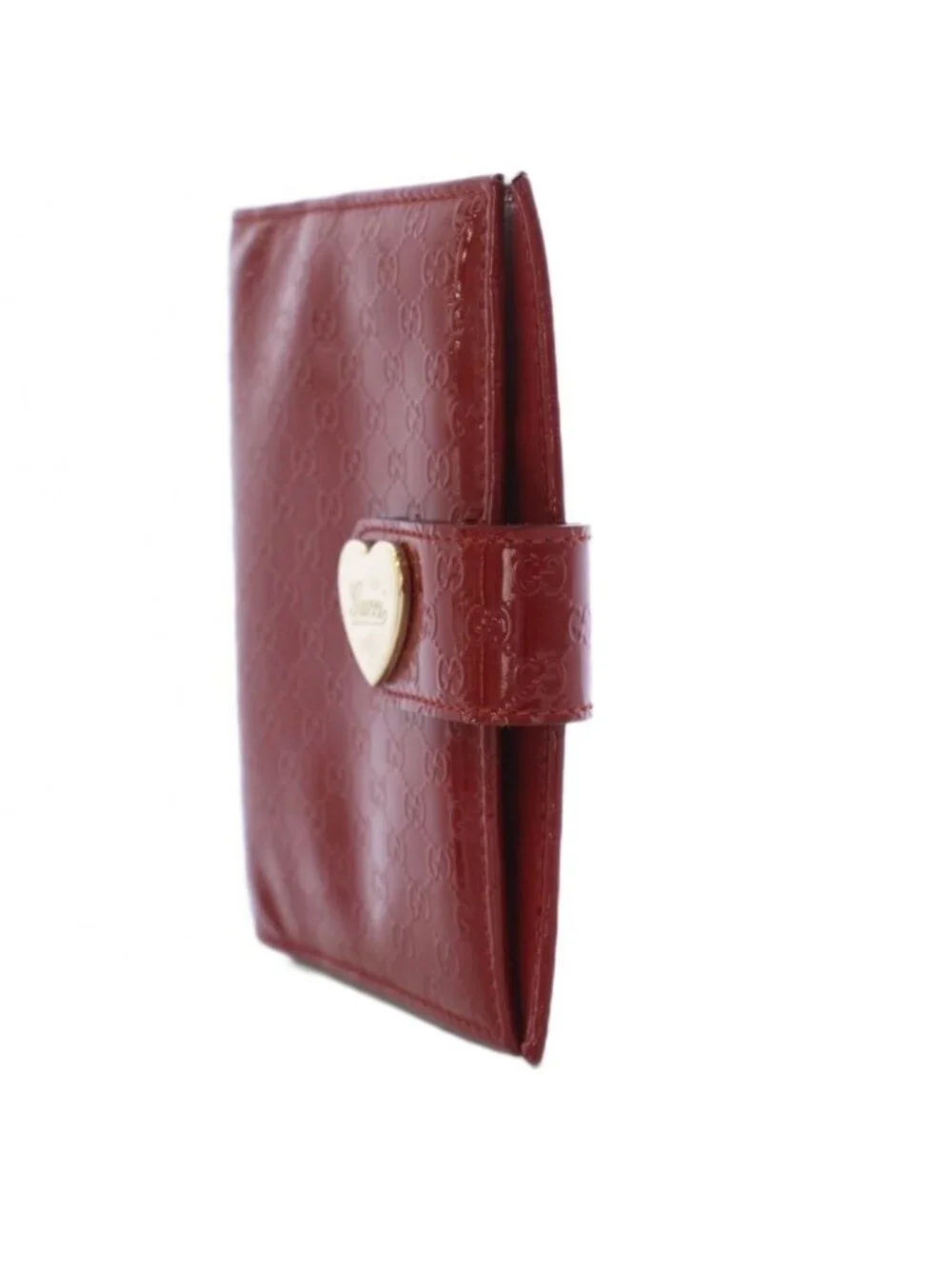 Gucci Guccissima Agenda Notebook Case Patent Leather